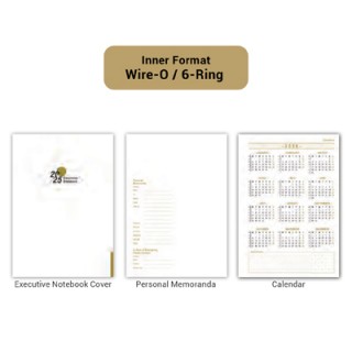 Zipa Ring PU Executive Notebook - A5 Size 08