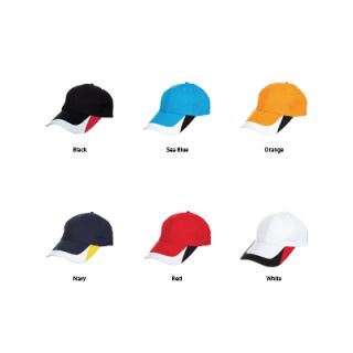 OS Triple Color Baseball Cotton Brush Cap 200g 6 Panel 08