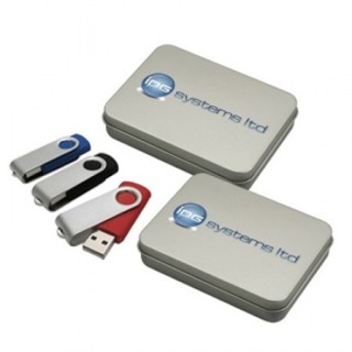 Covered Small Metal Tin Box 03
