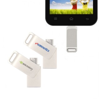 Curve Twist USB 2.0 OTG Micro USB Flash Drive - 8GB 04