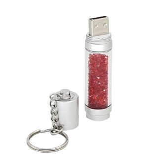 Cylinder Crystal USB Flash with LED - 4GB 05