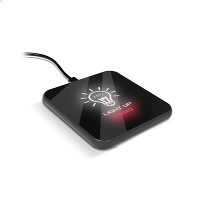 LED Light Up Logo - Mirror Surface 10W Fast Charging Wireless Charger II 01