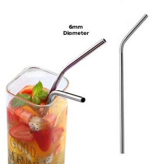 6mm Curve Stainless Steel Straw 05