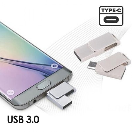 Sharp Twist USB 3.0 OTG Type-C Flash Drive - 8GB 01