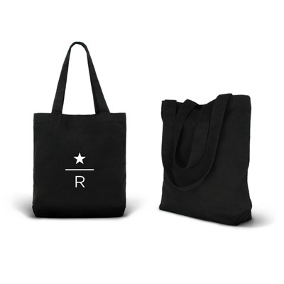 Black Canvas Tote Bag - 12oz  04