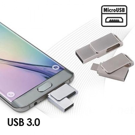 Sharp Twist USB 3.0 OTG Micro USB Flash Drive - 8GB 01