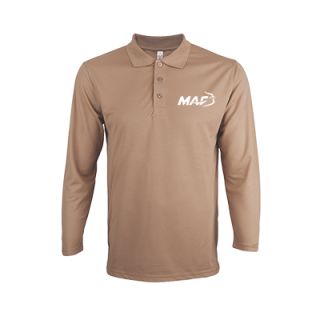 OS Quick Dry Microfiber Eyelet Long Sleeve 160gsm Polo Shirt 04