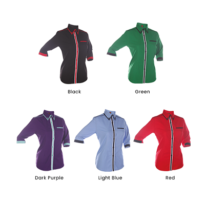 OS F1 Corporate Uniform 3/4 Sleeve 200gsm Shirt V3 03