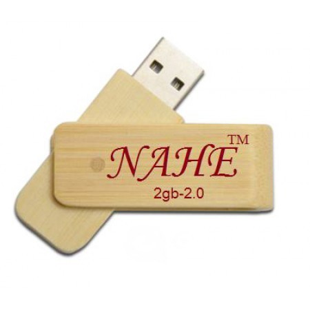 Novelty Swivel Bamboo USB Flash Drive - 4GB 01