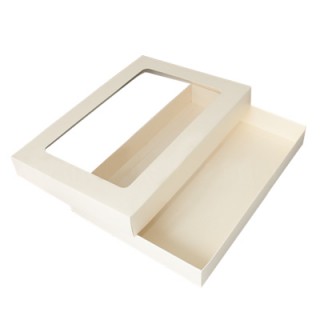 Kraft Folded Clear Window Box