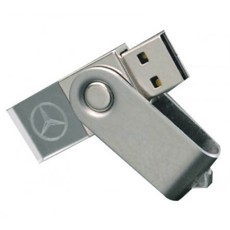 Swivel Crystal USB Memory Drive with LED Light - 4GB 01
