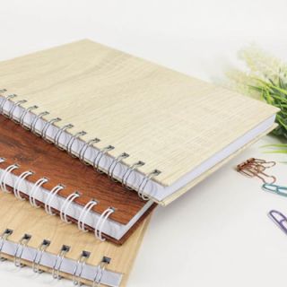 Woodgrain Wire-O Executive PU - A5 Size 05