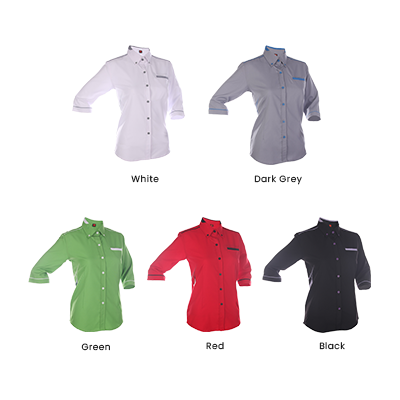 OS F1 Corporate Uniform 3/4 Sleeve 200gsm Shirt V2 03
