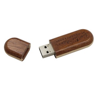 Dark Wooden USB Flash Drive - 8GB
