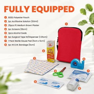 8-in-1 MDA Cert FIRST Aid Premium Polyester Pouch 03