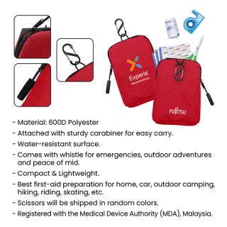 8-in-1 MDA Cert FIRST Aid Premium Polyester Pouch 10