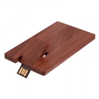 Wooden Card Shaped USB Flash Drive - 4GB 08