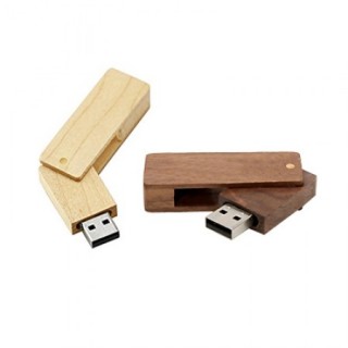 Bamboo Rectangle USB Flash Drive - 4GB 04