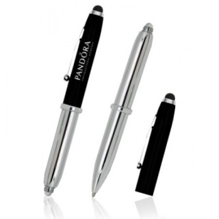 GENIUS Metal Touch Screen Stylus Ball Pen with LED Light
