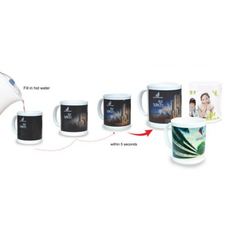Grade A White Magic Heat Ceramic Mug - 400ml 01