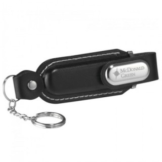 Leather Magnetic Closure USB Flash Drive - 4GB