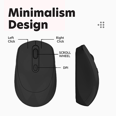 High Performance Dual Mode Bluetooth + 2.4G Wireless Mouse 05
