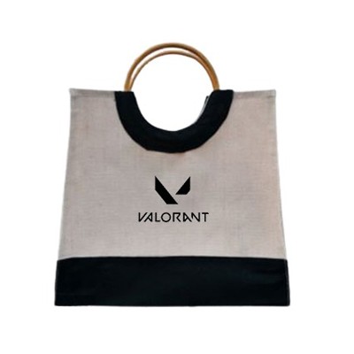  Laminated Jute Tote Bag (380x340x140) 01