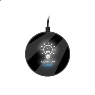LED Light Up Logo - Mirror Surface 10W Fast Charging Wireless Charger 07