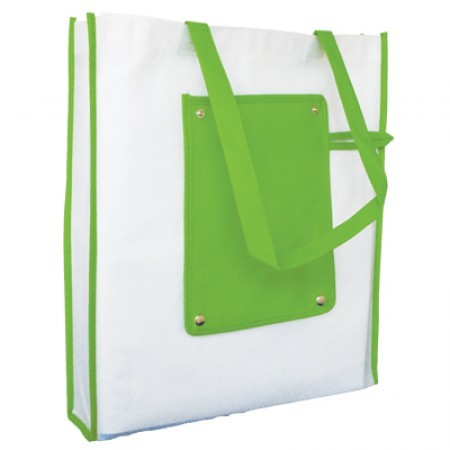 Foldable Non-Woven Bag with Button - 100gsm (370x420x75) 10