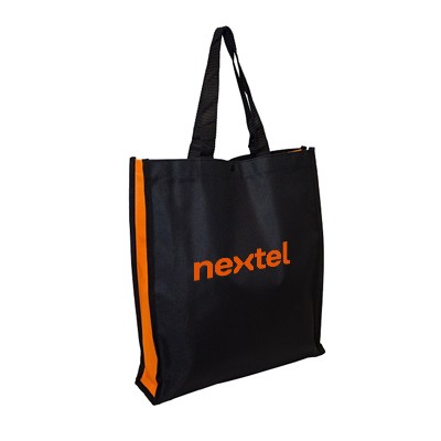 Black Base Nylon Tote Bag (395x350x85) 01