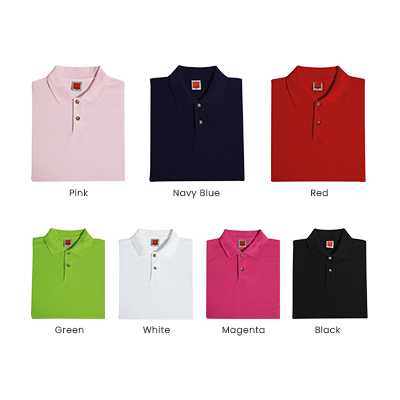 OS Female CVC Honeycomb Short Sleeve 230gsm Polo Shirt 03