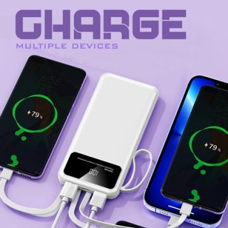 FAST Charging with 4 Detachable Cable Portable Power Bank - 10000mAh 07