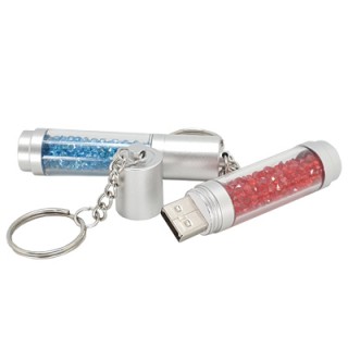 Cylinder Crystal USB Flash with LED - 4GB 04