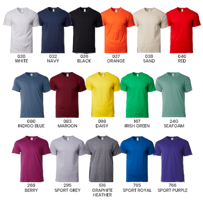 MT Gildan Comb Ring Cotton 210gsm Adult T-Shirt 04