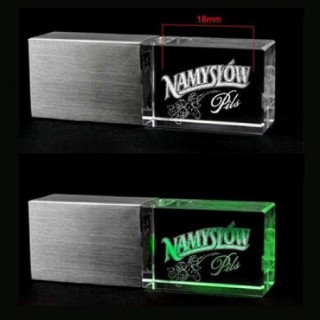 Noble Text Crystal USB Memory Drive with LED Light USB - 4GB 03