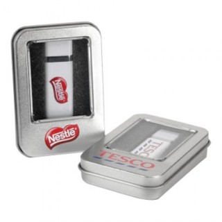 Mini Half Window USB Metal Tin Box 03