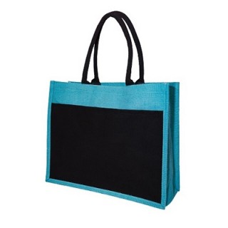 Black Front Jute Bag (350x430x150) 06