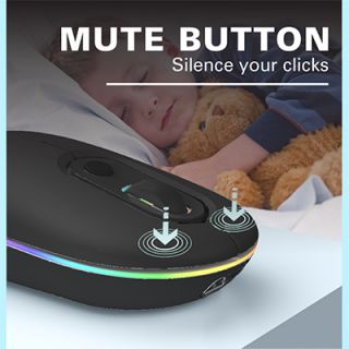 Comfort Ergonomic Dual Mode Bluetooth + 2.4G Wireless Mouse 03