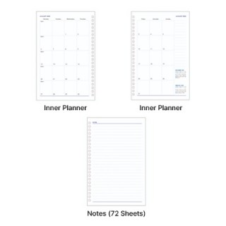 Gold Corner Bonded Paper Based Executive Log 07