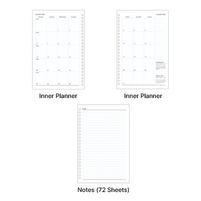 Gold Corner Bonded Paper Based Executive Log 08