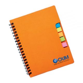 Eco Recycled Notebook with Pen and Sticky Note 06