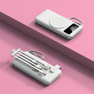 4-in-1 Detachable Fast Charging Powerbank with Wireless Charging - 10000mAh