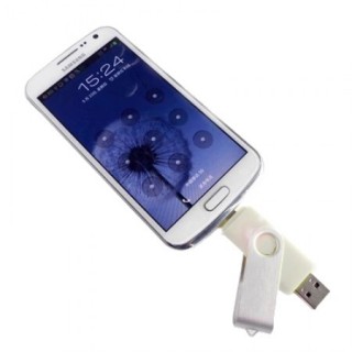USB Flash Drive w/ Micro USB for Smartphone - 4GB