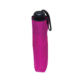 22" 3 Fold Pongee Solid Umbrella with Pouch 03