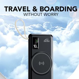 Light Up Wireless Charger Power Bank - 10000mAh