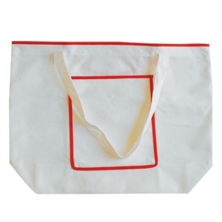 Foldable Two-Tone Durable Bamboo Tote Bags (490x365x140) 01