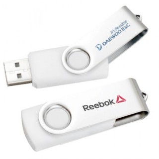 Metal Swivel Rubber Coated USB Flash Drive - 4GB 07