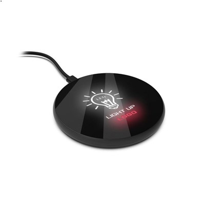 LED Light Up Logo - Mirror Surface 10W Fast Charging Wireless Charger 01