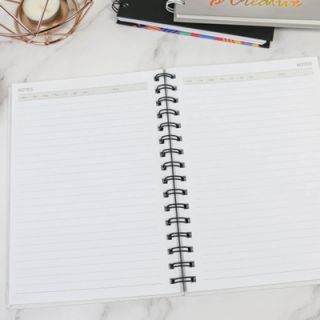 Custom Wire-O Chipboard Notebook - A5 Size 06