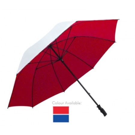 30" Black Metal Shaft Silver Coated Umbrella 01